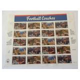Legendary Football Coaches Stamp Set in Frame