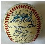 Kirby Puckett and 1989 Minnesota Twins Team Signed Baseball - Oliva, Hrbek, Kelly, Gagne, Gaetti, Aguilera, Laudner, Tapani - 35 Autographs!!