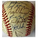 Kirby Puckett and 1989 Minnesota Twins Team Signed Baseball - Oliva, Hrbek, Kelly, Gagne, Gaetti, Aguilera, Laudner, Tapani - 35 Autographs!!