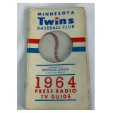 1964 Minnesota Twins Baseball Vintage Press Guide
