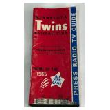 1965 Minnesota Twins Baseball Vintage Press Guide