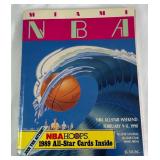 1989 NBA All-Star Game Weekend Program w/ NBA Hoops All-Star Cards - Michael Jordan
