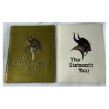 (2) Minnesota Vikings Vintage Football Yearbooks
