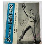 Minneapolis Lakers News Vintage Basketball Program
