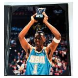 Penny Hardaway Autographed Basketball Photo w/ UD COA