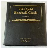 22kt Gold Baseball Card Set by Danbury Mint - Complete