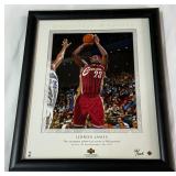 LeBron James /205 Limited Edition Upper Deck Basketball Photo Framed