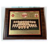 Minnesota Twins 1987 World Series Champions Plaque - New in Box - 1