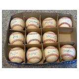 (11) Autographed Baseballs - Misc Players Including Jose Cruz Jr. - Rawlings Official Baseballs