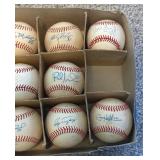 (11) Autographed Baseballs - Misc Players Including Jose Cruz Jr. - Rawlings Official Baseballs