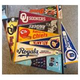 (9) Misc Sports Pennants