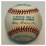 Harmon Killebrew Autographed Baseball Rawlings OALB Brown Ball