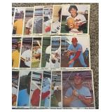 1975 SSPC Baseball Puzzle Back Complete Set of 24 - Aaron, Rose, Carew, Munson, Seaver, Jackson, Bench