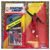 Michael Jordan 1992 Starting Lineup Basketball Figure w/ Card and Posrer,