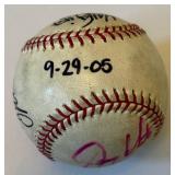 Joe Mauer and Justin Morneau Autographed 2005 Minnesota Twins Baseball w/ 9 Total Signatures