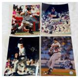 (4) Minnesota Twins Baseball Autographed 8x10" Photos - 3