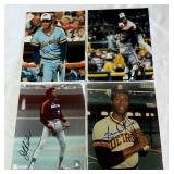 (4) Baseball Autographed 8x10" Photos - 2