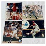 (4) Baseball Autographed 8x10" Photos - 3