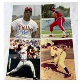 (4) Baseball Autographed 8x10" Photos - 5