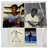 (4) Baseball Autographed 8x10" Photos - 6