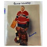 Gump Worsley Autographed 8x10" Hockey Photo