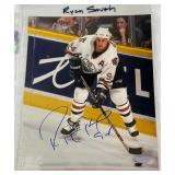Ryan Smith Autographed 8x10" Hockey Photo