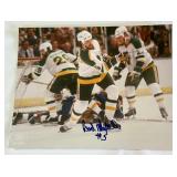 Brad Maxwell Autographed Minnesota North Stars 8x10" Hockey Photo