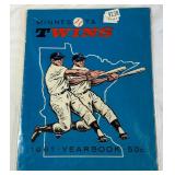 1961 Minnesota Twins Vintage Baseball Yearbook
