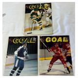 (3) Goal NHL Magazine Minnesota North Stars Programs