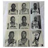 (9) Minnesota Timberwolves Autographed Basketball Photos