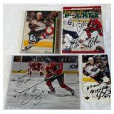 (4) Minnesota Wild Autographed Photos and Program