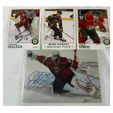 (5) Minnesota Wild Autographed Photos