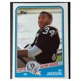 Bo Jackson RC 1988 Topps Super Rookie Football Card No. 327