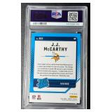JJ McCarthy PSA 9 Mint Slab Donruss Optic Preview Pink Minnesota Vikings Rookie Football Card No. 303