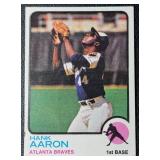 Hank Aaron 1973 Topps Vintage Baseball Card No. 100