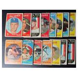 15-Card 1959 Topps Vintage Baseball Card Lot