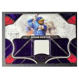 Byron Buxton /149 2025 Tier One Swatch Purple 139/149 Minnesota Twins Baseball Card No. T1R-BB
