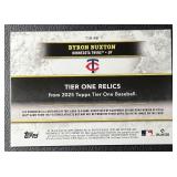 Byron Buxton /149 2025 Tier One Swatch Purple 139/149 Minnesota Twins Baseball Card No. T1R-BB