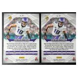 Justin Jefferson 2-Card Minnesota Vikings Parallel Football Card Lot