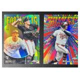 Brooks Lee 2-Card Topps Chrome Minnesota Twins Insert Rookie Baseball Card Lot
