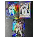 Justin Jefferson 3-Card Silver Holo Minnesota Vikings Football Card Lot