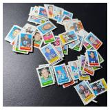 Tons of 1969 Topps 4 in 1 Stamps Vintage Mini Football Card Lot