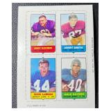 Gale Sayers 1969 Topps 4 in 1 Stamp Vintage Football Card