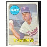 Rod Carew 1969 Topps Vintage Minnesota Twins Baseball Card No. 510