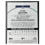 Byron Buxton 2025 Topps Finest Blue 70/99 Minnesota Twins Baseball Card No. 91