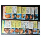 15-Card 1962 Post Baseball Vintage Card Lot