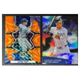 Aaron Judge 2-Card New York Yankees Parallel Baseball Card Lot