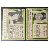 2-Card 1971 Topps Vintage Baseball Card Lot - Wilhelm and Durocher High #