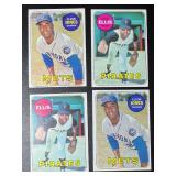 4-Card 1969 Topps Vintage Baseball Card Lot