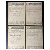 4-Card 1959 Topps Vintage Football Card Lot